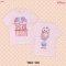 Power 7 Shop เสื้อยืดการ์ตูน "Marie" ลิขสิทธิ์แท้ DISNEY (TMX-128-สีชมพูอ่อน)