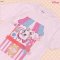 Power 7 Shop เสื้อยืดการ์ตูน "Marie" ลิขสิทธิ์แท้ DISNEY (TMX-128-สีชมพูอ่อน)