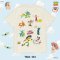 Power 7 Shop เสื้อยืดการ์ตูน Toy Story ลิขสิทธิ์แท้ DISNEY (TMX-133-สีครีม)