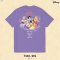 Power 7 Shop เสื้อยืดการ์ตูน "Disney princess"  ลิขสิทธ์แท้ DISNEY (TMX-169-สีม่วง)