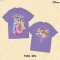 Power 7 Shop เสื้อยืดการ์ตูน "Disney princess"  ลิขสิทธ์แท้ DISNEY (TMX-169-สีม่วง)