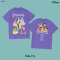 Power 7 Shop เสื้อยืดการ์ตูน "Disney princess"  ลิขสิทธ์แท้ DISNEY (TMX-175-สีม่วง)
