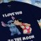 Power 7 Shop เสื้อยืดการ์ตูน Lilo & Stitch ลิขสิทธิ์แท้ DISNEY (TMX-199-สีกรม)