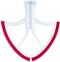 หัวตีขอบยางสำหรับรุ่น Artisan (Tilt-Head) - Flex Edge Beater Replacement Compatible with KitchenAid Stand Mixer 4.5-5 Qt Bowl Flat Beater Attachments - Red