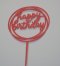 Round Cake Topper "HAPPY BIRTHDAY" 
