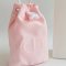 Dior Canvas Drawstring Pink Pouch (No Box)