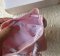 Dior Canvas Drawstring Pink Pouch (No Box)
