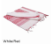 ผ้าชีมัค 100% Cotton White Red