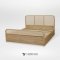 Mona Bed เตียงไม้สักผสมหวายแท้ BE089