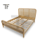Lisa Bed เตียงไม้สักผสมหวาย BE073