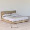Kawa Bed เตียงไม้สักสไตล์ญี่ปุ่น BE124