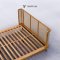 Mokka Bed เตียงหวายโครงไม้สัก สไตล์มินิมอล BE091