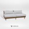 STACK Sofa ชุดโซฟาไม้สัก 3 ที่นั่ง SO007