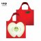 กระเป๋าผ้าแฟชั่นแบรนด์LOQI รุ่น Fruitti Apple ใบใหญ่1ใบ+ใบเล็ก1ใบ