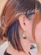 WAVES CREOLE HOOP EARRINGS GW/DC 2 TONE