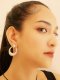CIRCULAR HANGING HOOP EARRINGS