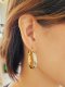 TUBING HOOP EARRINGS GW/DC 2T