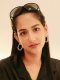 WAVES PATTERN HANGING HOOP EARRINGS W/DC