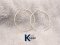 ROUND HOOP EARRINGS WITH DIAMOND CUT W/DC
