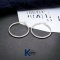 ROUND HOOP EARRINGS WITH DIAMOND CUT W/DC