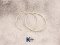 ROUND HOOP EARRINGS WITH DIAMOND CUT W/DC
