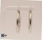 ROUND FLAT HOOP EARRINGS W/DC