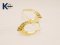 STAMP DIAMOND CUT HOOP EARRINGS G/DC