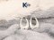 OVAL SHAPE HOOP EARRINGS W/DC