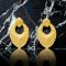 DANGLING LEAF SHAPE EARRINGS