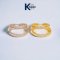 TUBING HOOP EARRINGS GW/DC 2T