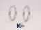 DIAMOND CUT HOOP EARRINGS W/DC