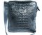 Black Crocodile Leather Messenger Bag #CRM367H-BL