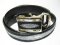 Genuine Stingray Leather Belt in Black Stingray Skin  #STM645B-04