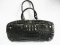 กระเป๋าถือหนังจระเข้แท้สีดำ #CRW311H-BL
