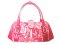 Genuine Stingray Leather Handbag with Rose Design in Pink Stingray Skin  #STW397H-02