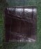 Belly Brown Crocodile Leather Wallet #CRM472W-BR