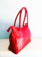 กระเป๋าหนังจระเข้แท้ สีแดง #CRW1217H-05-RE