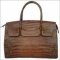 Ladies Genuine Crocodile Handbag in Brown Crocodile Skin #CRW214H-03