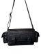 Genuine Belly Crocodile Shoulder Bag in Black Crocodile Leather #CRM229S