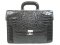 Genuine Crocodile Leather Briefcase in Black Crocodile Skin  #CRM424BR-03