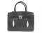 Genuine Stingray Leather Handbag in Black Stingray Skin  #STW362H