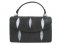 Genuine Stingray Leather Handbag in Black Stingray Skin  #STW383H