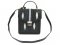 Genuine Stingray Leather Shoulder Bag in Black Stingray Skin  #STW390S
