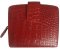 Ladies Belly Crocodile Leather Wallet in Red Crocodile Skin #CRM469W-03