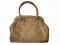 Genuine Hornback Crocodile Leather Handbag in Light Brown(Tan) Crocodile Skin #CRW256H-01