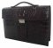 Genuine Crocodile Leather Briefcase in Chocolate Brown Crocodile Skin  #CRM426BR-01