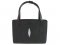 Genuine Stingray Leather Handbag in Black Stingray Skin  #STW372H
