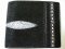 Genuine Row Pearl Stingray Leather Wallet in Black Stingray Skin  #STM473W