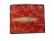 Genuine Stingray Leather Wallet in Red Spider Design Stingray Skin  #STW477W-02