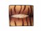 Genuine Stingray Leather Wallet in Brown Tiger Stripes Stingray Skin  #STW478W